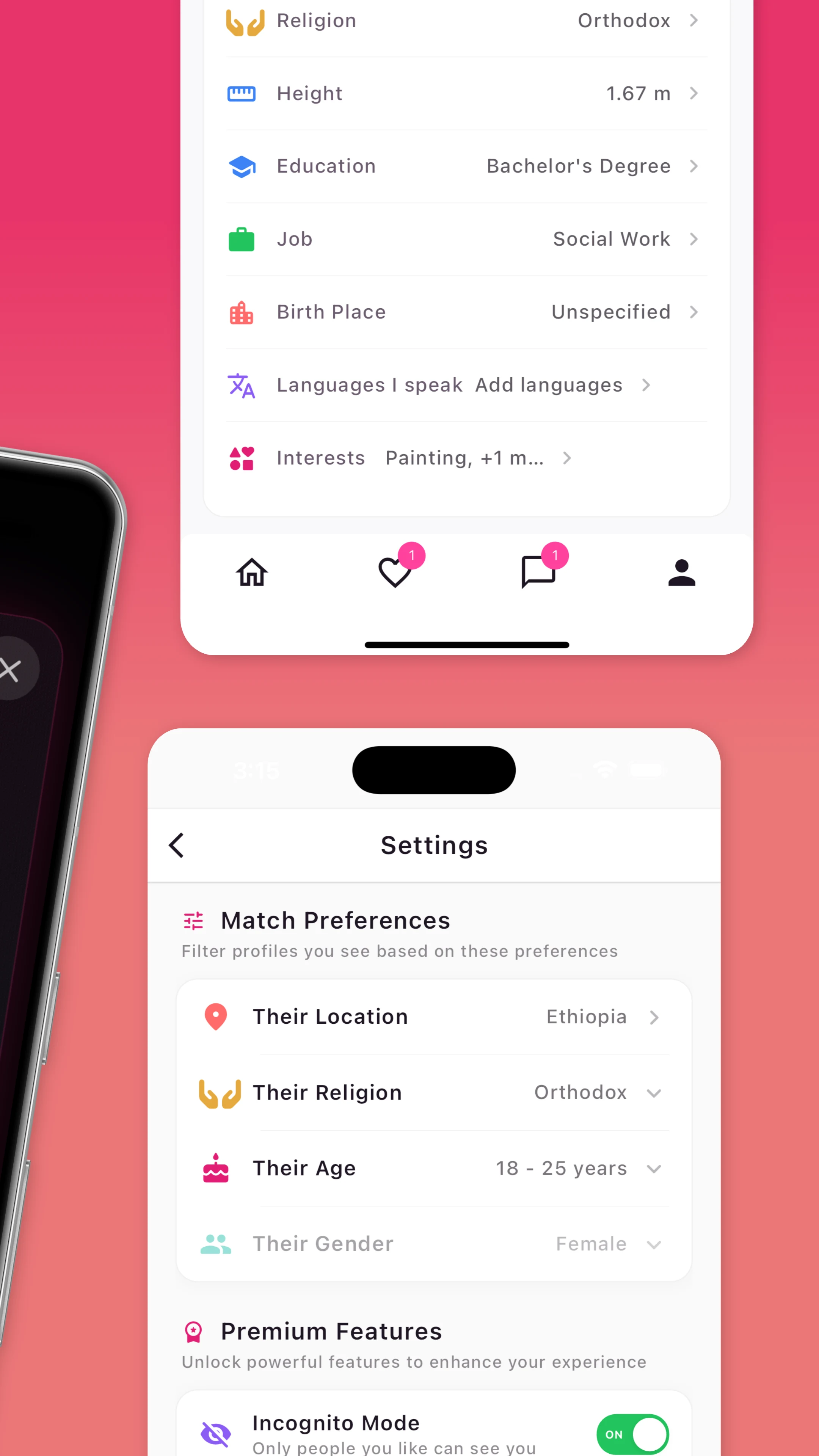 Gojo Ethiopian Dating App screenshot